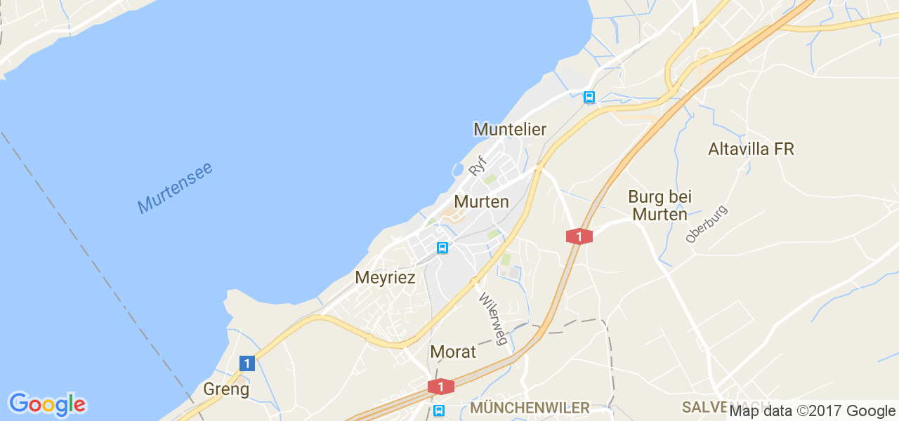 map de la ville de Murten