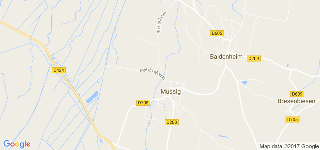 map de la ville de Mussig