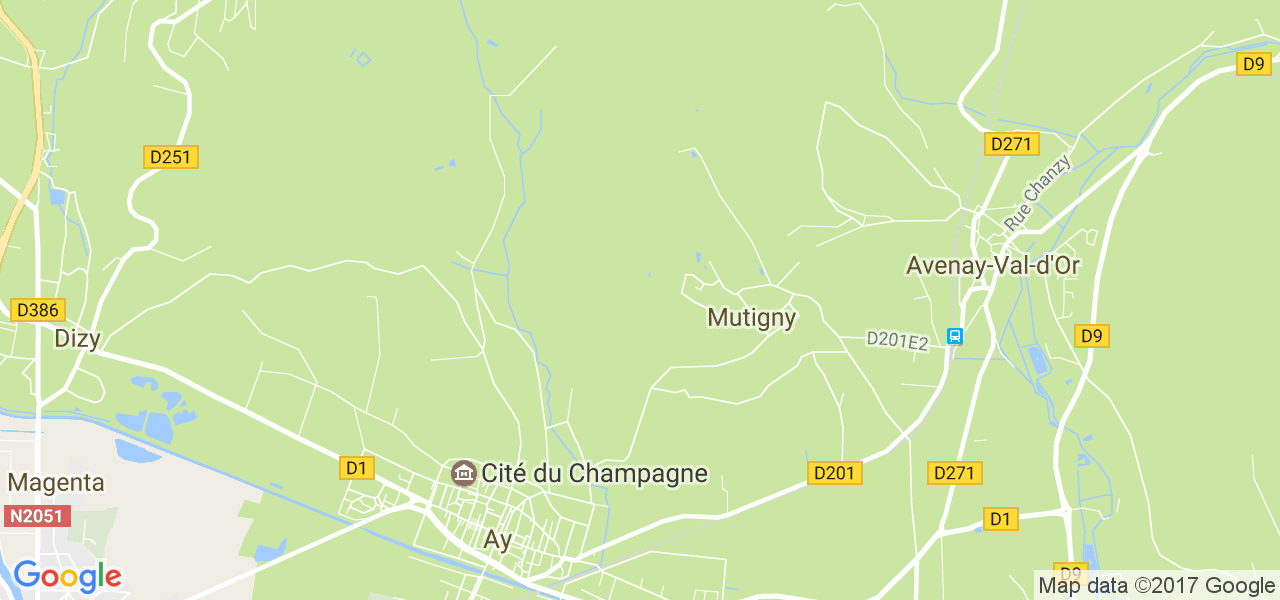 map de la ville de Mutigny