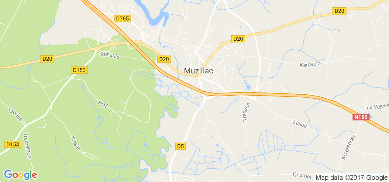 map de la ville de Muzillac