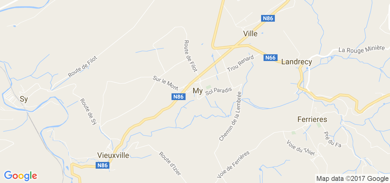 map de la ville de My