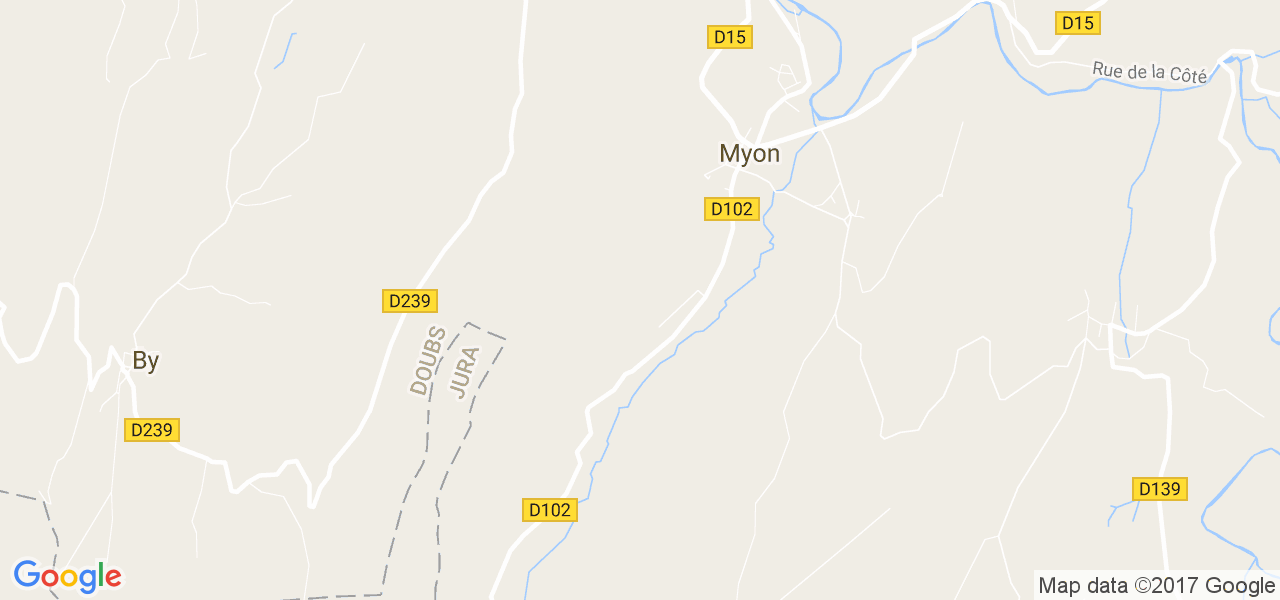 map de la ville de Myon