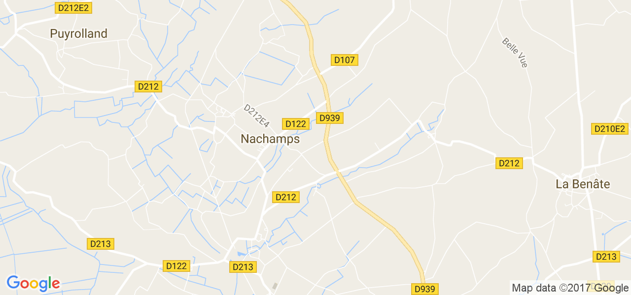 map de la ville de Nachamps