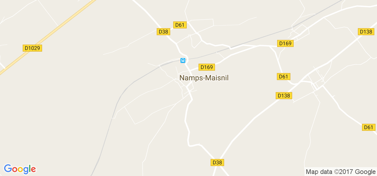 map de la ville de Namps-Maisnil