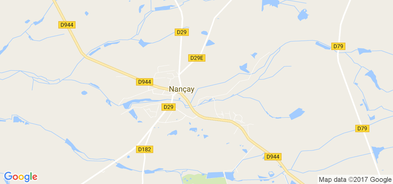 map de la ville de Nançay