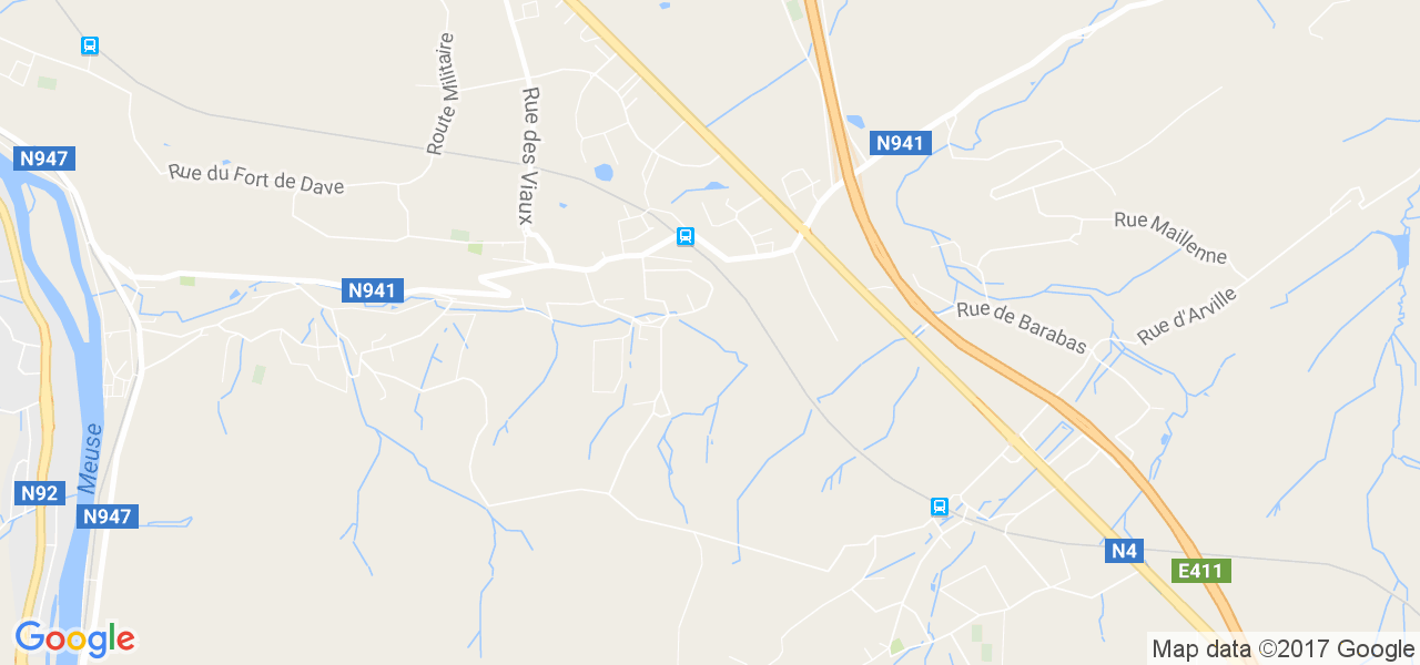 map de la ville de Naninne