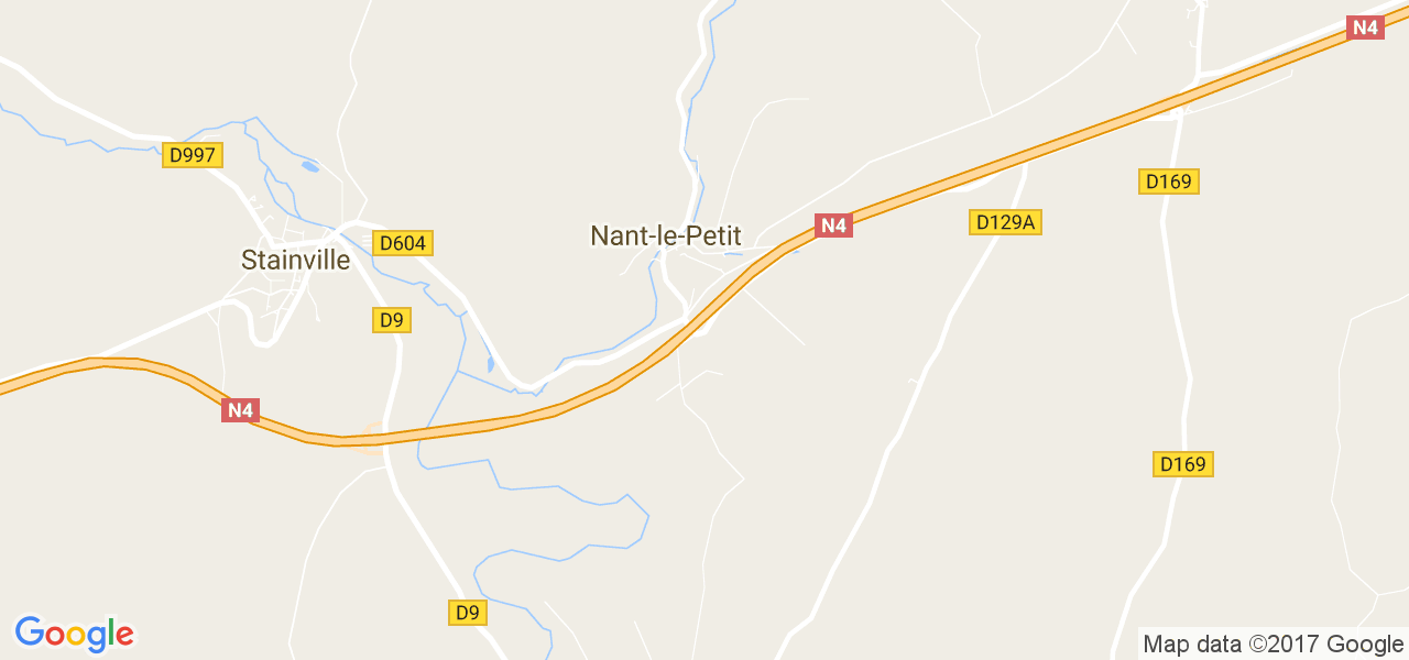 map de la ville de Nant-le-Petit