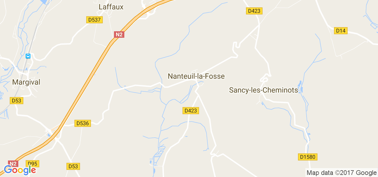 map de la ville de Nanteuil-la-Fosse