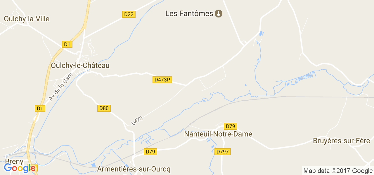 map de la ville de Nanteuil-Notre-Dame