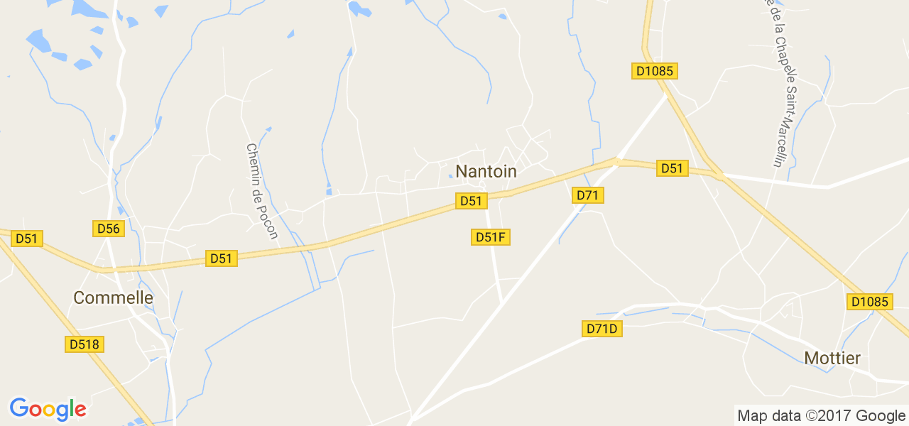 map de la ville de Nantoin