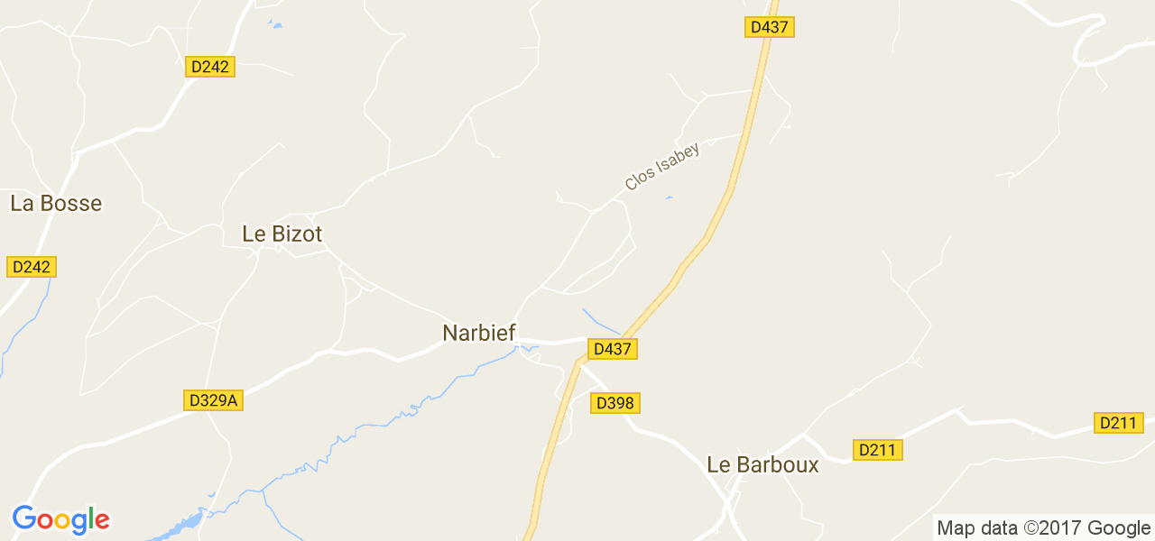 map de la ville de Narbief