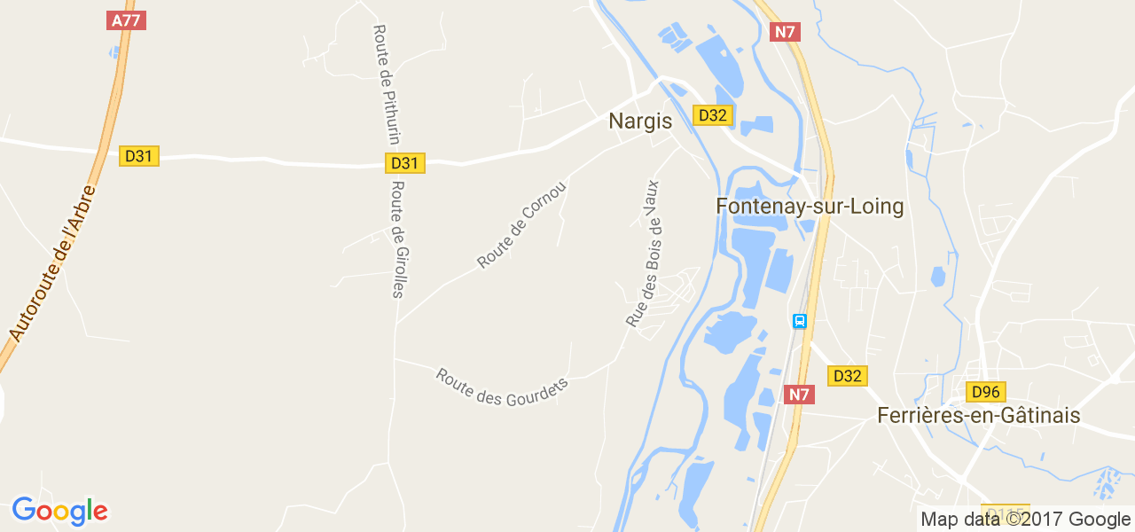 map de la ville de Nargis