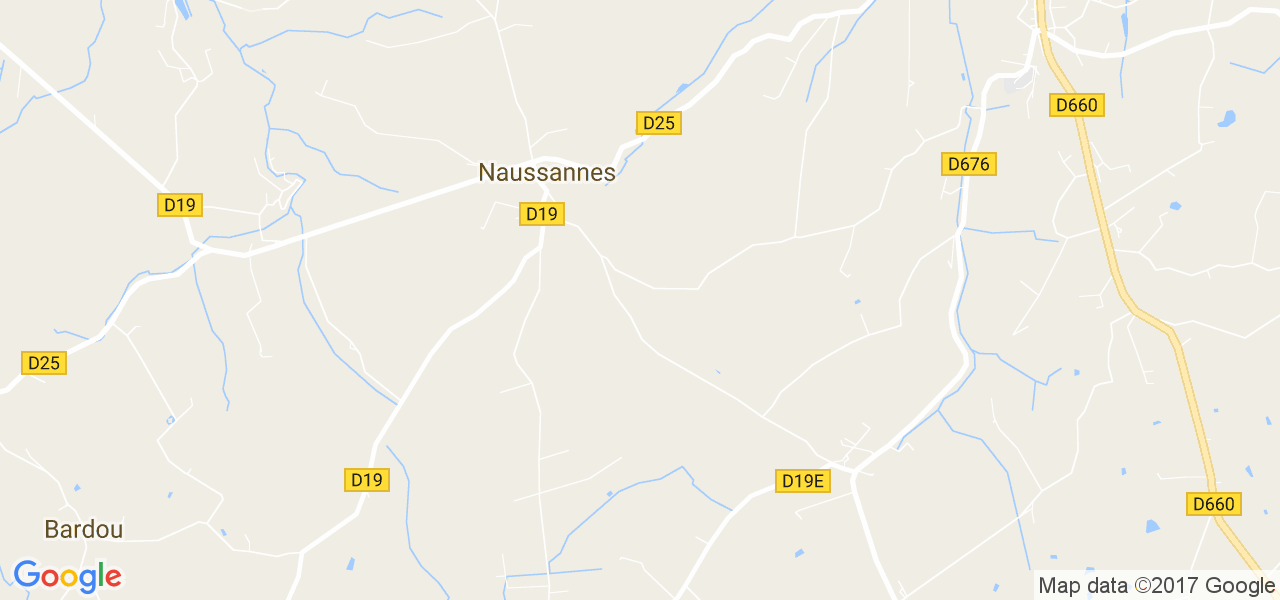 map de la ville de Naussannes