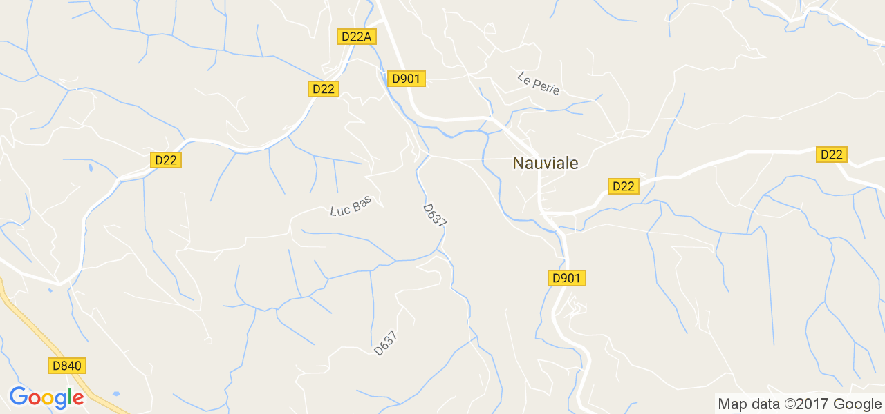 map de la ville de Nauviale