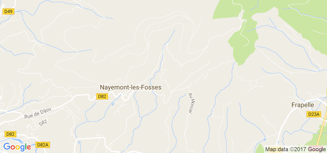 map de la ville de Nayemont-les-Fosses