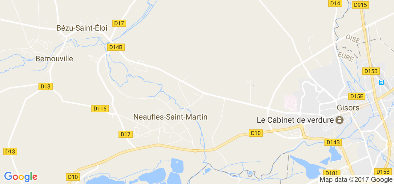 map de la ville de Neaufles-Saint-Martin