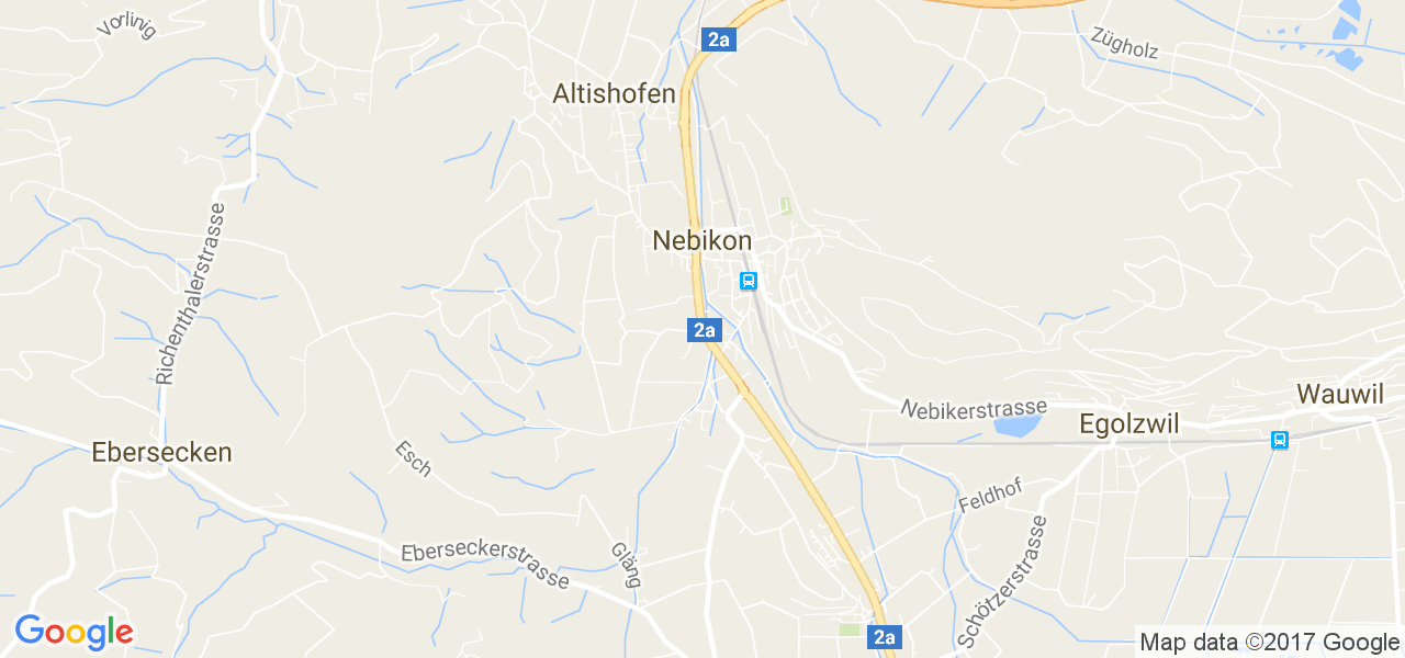 map de la ville de Nebikon