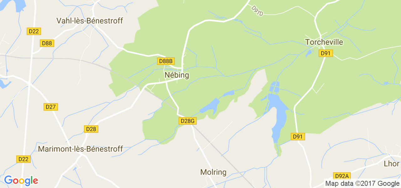 map de la ville de Nébing