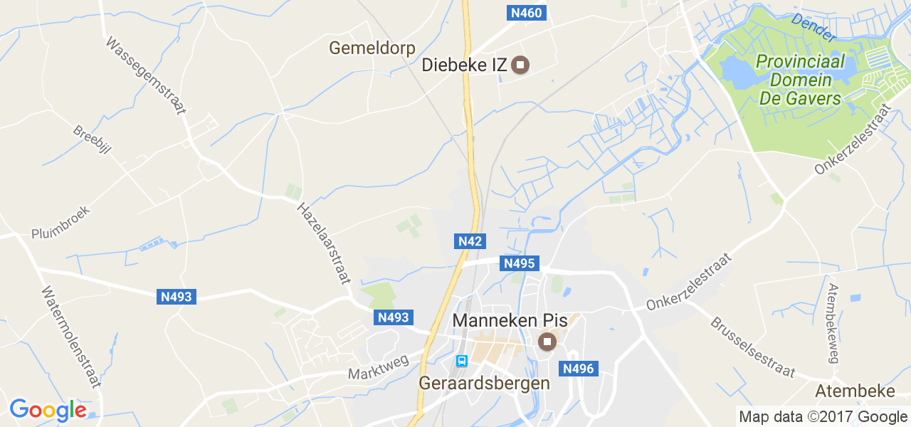 map de la ville de Nederboelare