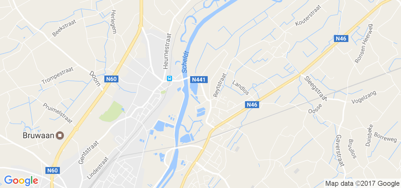 map de la ville de Nederename