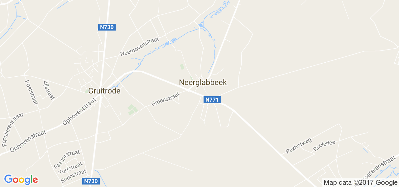 map de la ville de Neerglabbeek