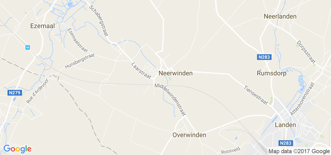 map de la ville de Neerwinden