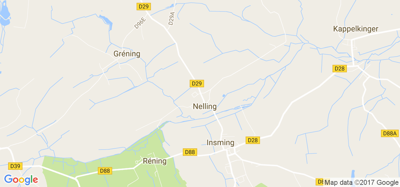 map de la ville de Nelling