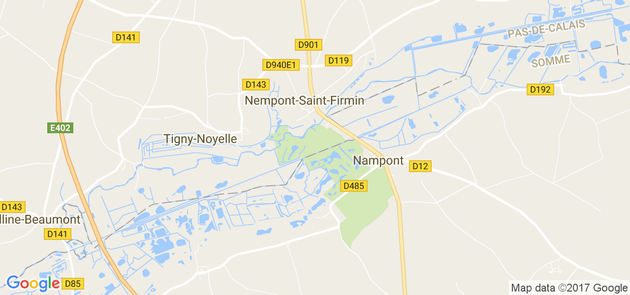 map de la ville de Nempont-Saint-Firmin