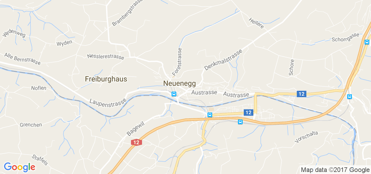 map de la ville de Neuenegg