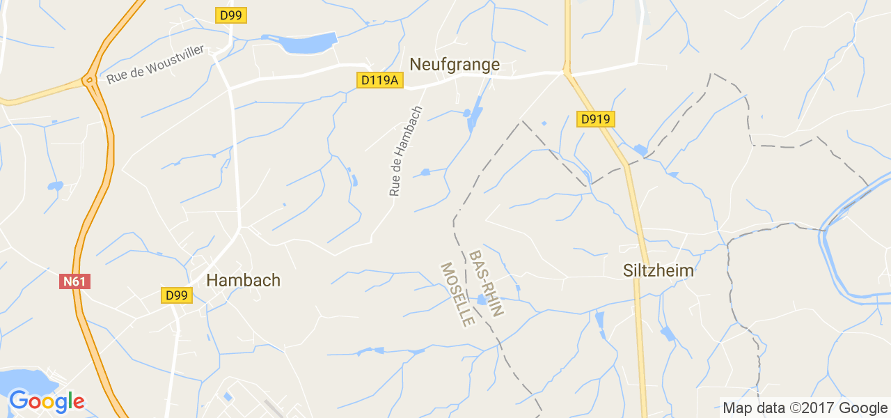 map de la ville de Neufgrange