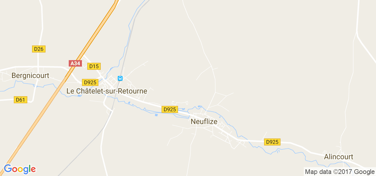 map de la ville de Neuflize