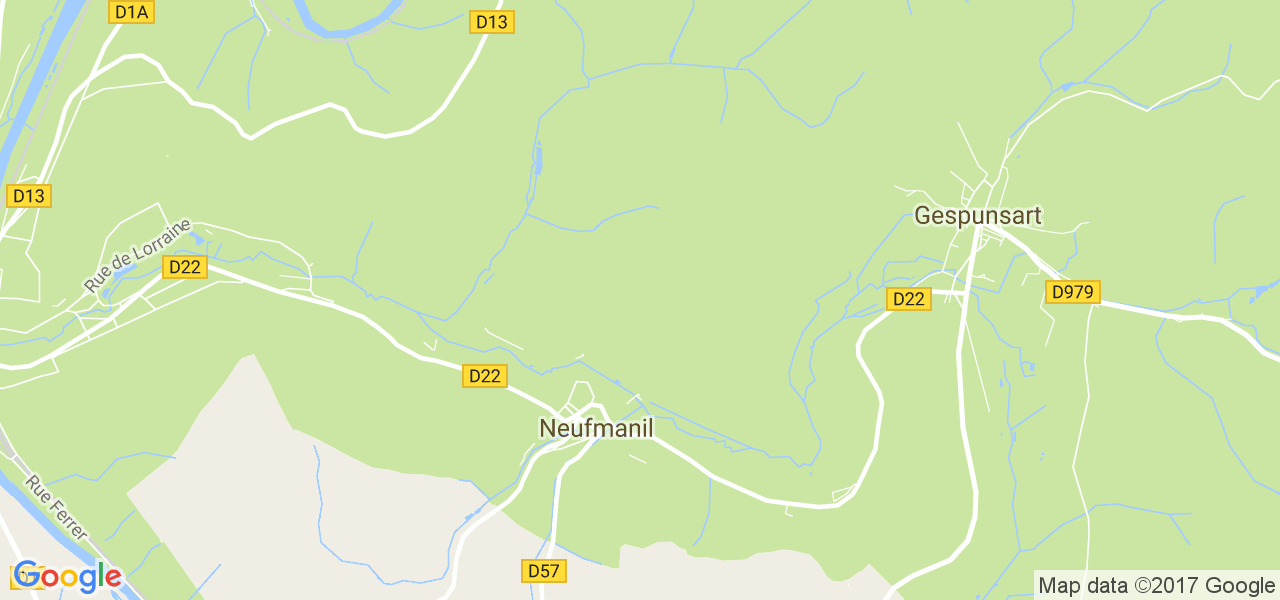 map de la ville de Neufmanil