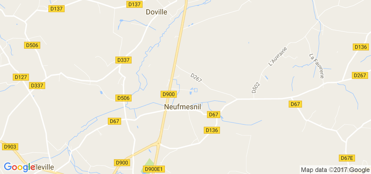 map de la ville de Neufmesnil