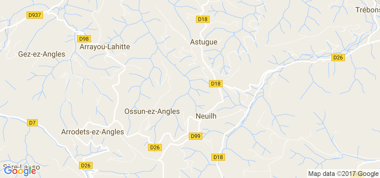 map de la ville de Neuilh