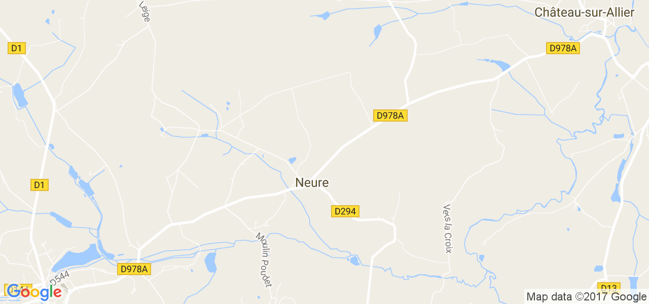map de la ville de Neure