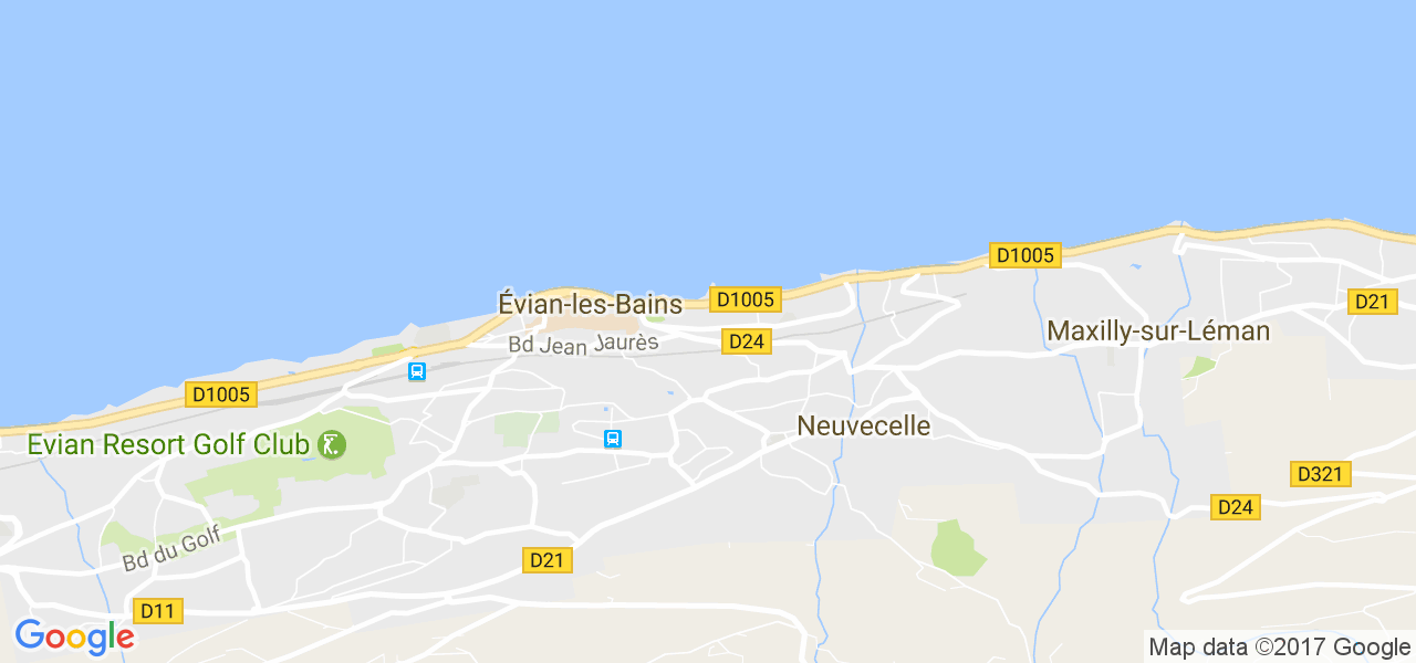 map de la ville de Neuvecelle