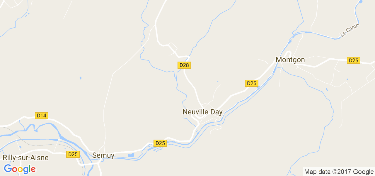 map de la ville de Neuville-Day