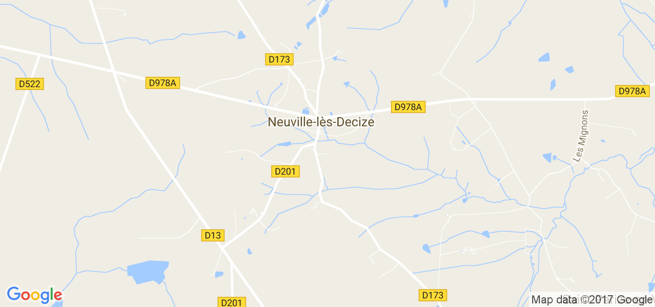 map de la ville de Neuville-lès-Decize