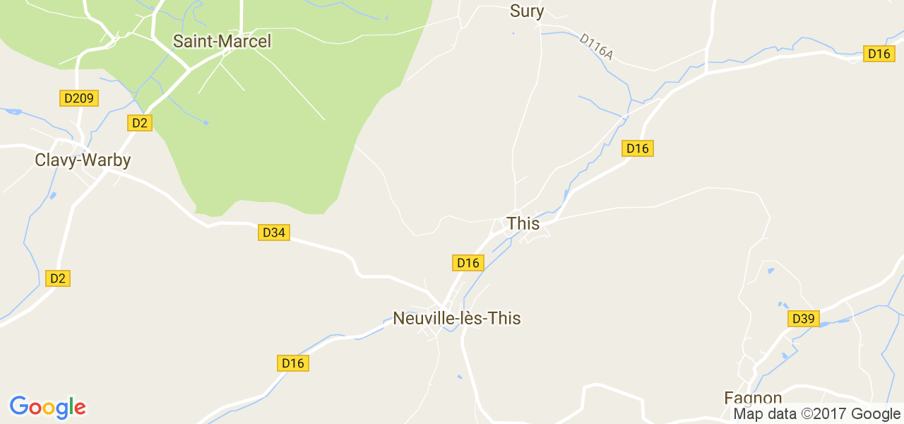 map de la ville de Neuville-lès-This