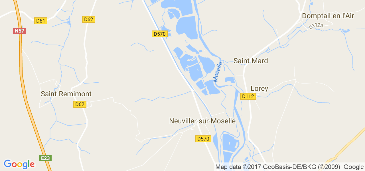 map de la ville de Neuviller-sur-Moselle