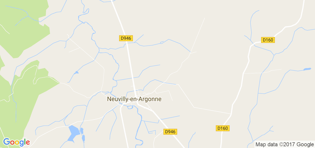 map de la ville de Neuvilly-en-Argonne