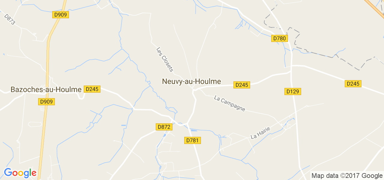 map de la ville de Neuvy-au-Houlme