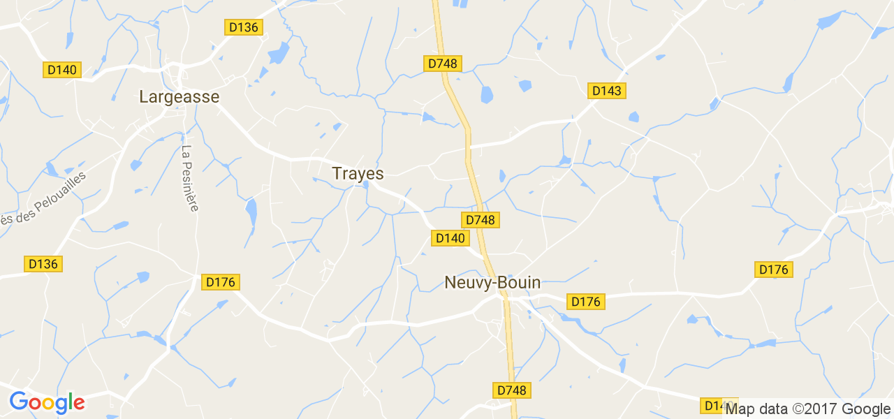 map de la ville de Neuvy-Bouin