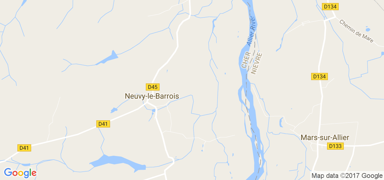map de la ville de Neuvy-le-Barrois