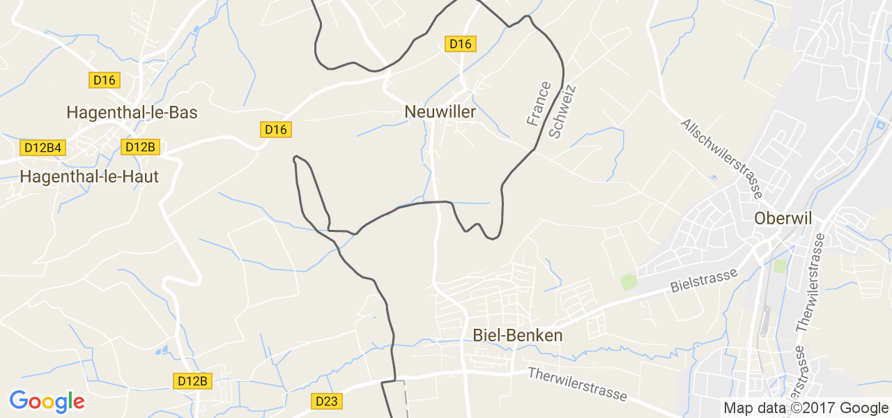 map de la ville de Neuwiller