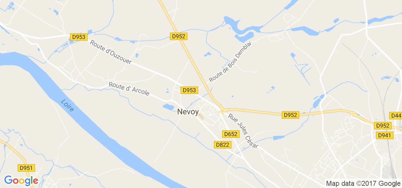 map de la ville de Nevoy