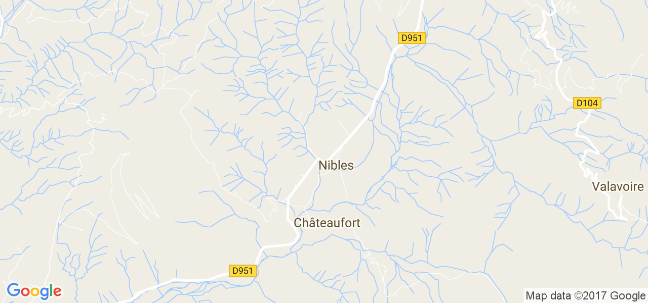 map de la ville de Nibles