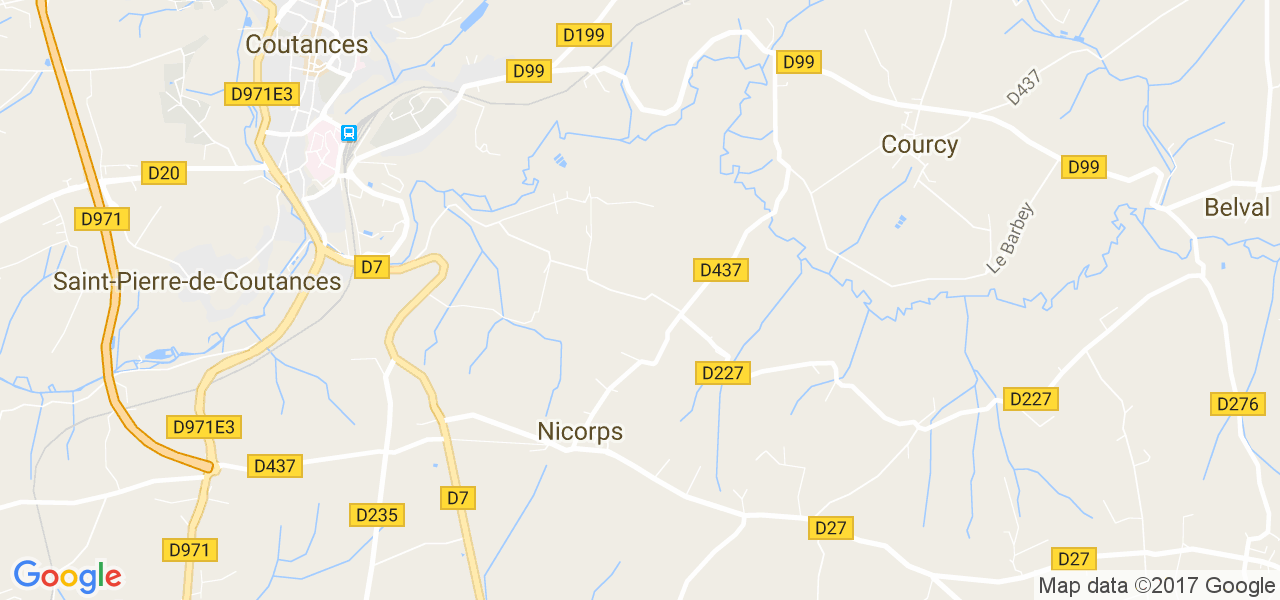 map de la ville de Nicorps