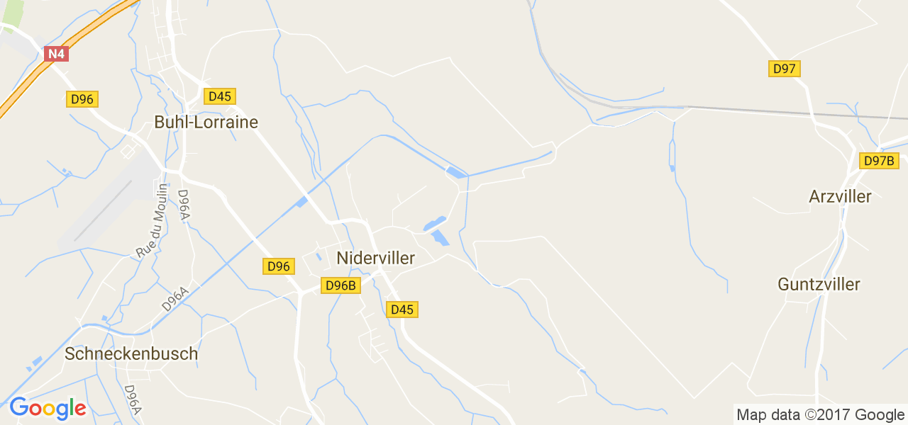 map de la ville de Niderviller