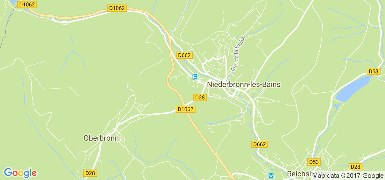 map de la ville de Niederbronn-les-Bains